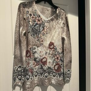 Tempo Paris m/l flower sweater